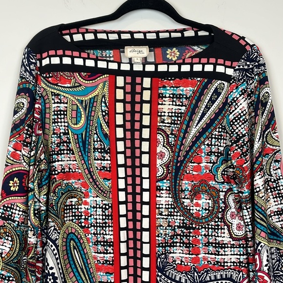 Beige by eci Multicolor Patterned Dress Women's Size 4 - Picture 3 of 10